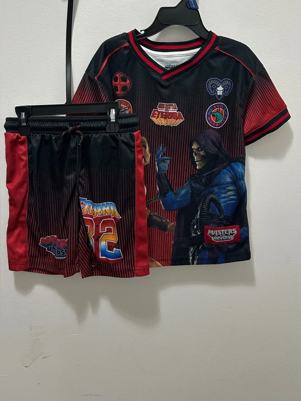 NWT Masters of the Universe Boys XS 4/5 He-Man Skeletor 2PC Outfit Set
